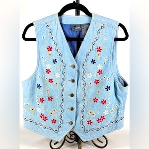 Liz Wear Embroidered Western Women's Vest